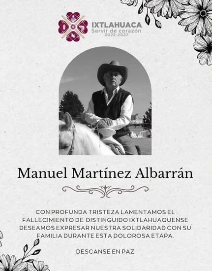 MANUEL MARTÍNEZ ALBARRÁN 1959 - 2026