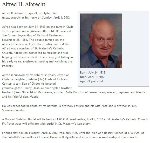 ALFRED H. ALBRECHT                   1933  -  2012